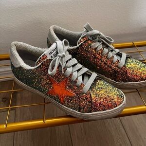 Meline Glitter Star Sneakers